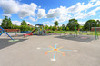 Children playground in summer