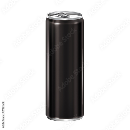 Photo: Can black on white background Can black on white background