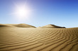 Gold desert into the sunset.