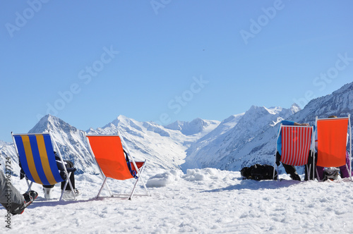 Foto: Verschnaufpause im Schnee Verschnaufpause im Schnee