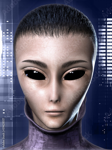 Illustration: alien human hybrid alien human hybrid