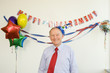Senior businessman at his retirement party