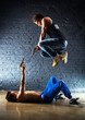 Foto: Men with guns fighting Men with guns fighting