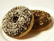 Foto: Zwei Donuts auf einem Teller Zwei Donuts auf einem Teller