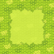 Green background with vine leaves pattern and copy space
