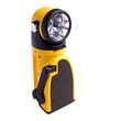 Photo: electric yellow pocket flashlight isolated electric yellow pocket flashlight isolated