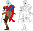 Vektor: historic soldier historic soldier