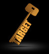 Target gold key