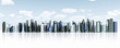 Modern architectural city building background.