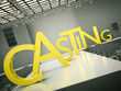 Fashion casting concept. 3D rendered image