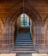 Gothic arched doorway inside Cathedral