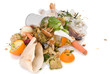 Assortment of kitchen waste