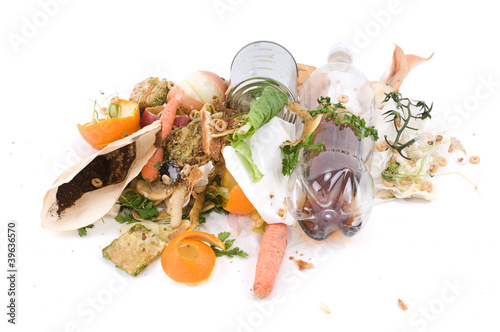 Photo: Assortment of kitchen waste waiting to be composted Assortment of kitchen waste waiting to be composted