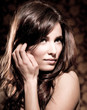 Beautiful young woman posing Beautiful young woman posing