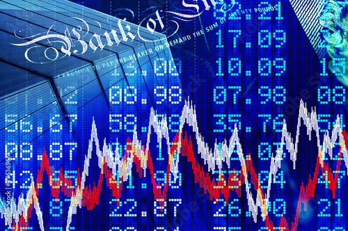 Photo: stock market montage stock market montage