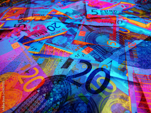 Photo: abstract euro currency abstract euro currency