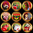 eps8 vector casino or gambling icons set