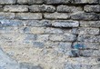 vintage damaged straw brick wall background
