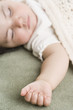 Close up of Hispanic baby sleeping