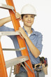 Portrait of Hispanic female construction worker