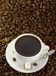 cup of coffee at beans