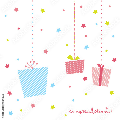 Vector: cute gift card cute gift card
