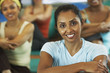 Multi-ethnic women in exercise class