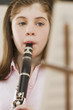 Irish girl playing clarinet