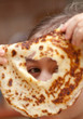 Look through the hole in pancake