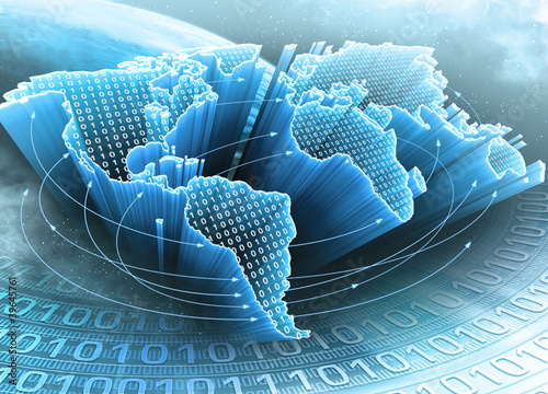Illustration : Earth Of Information Earth Of Information