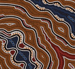 illu. based on aboriginal style of dot painting depicting time