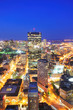 Boston skyline at dusk