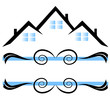 Houses ornaments logo