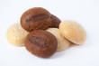fresh bread on a white background
