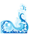 Fully editable abstract sea wave for your design