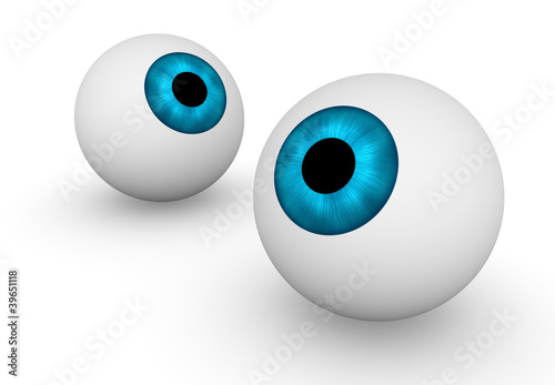 Illustration: Two eyeballs Two eyeballs