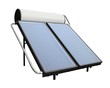 Photo: isolated solar heater system with collectors isolated solar heater system with collectors