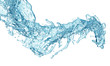 isolated water on white