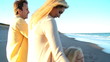 Video: Happy Young Family Together at the Beach Happy Young Family Together at the Beach