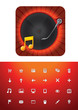 music store icon set