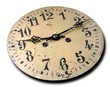 le cadran de l'horloge