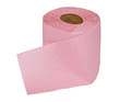 Roll of toilet paper on  white background