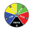 Illustration: Recycle, reuse cycle, Pie Chart Recycle, reuse cycle, Pie Chart