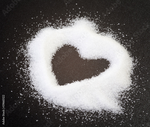 Foto: read heart from sugar grains read heart from sugar grains