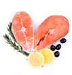 Red salmon fish