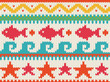 Knitted beach pattern