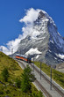 Matterhorn railway from Zermatt to Gornergrat. Switzerland