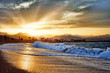 Sunset and sea