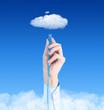 Connecting To Cloud Concept