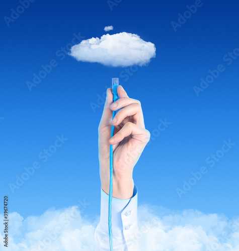 Foto: Connecting To Cloud Concept Connecting To Cloud Concept